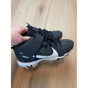 Nike Force Trout 7 Pro MCS Baseball Cleats – Black White – Size 2.5Y